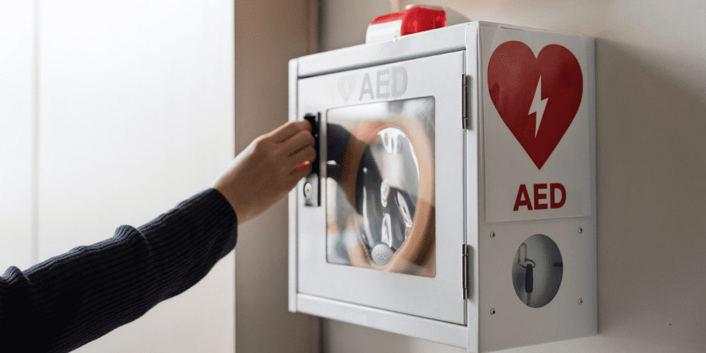 AED Equipment at Work